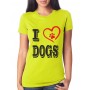 Marškinėliai I love dogs